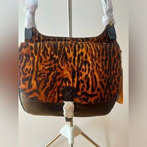 Patricia Nash Exotic Cat Crossbody Satchel